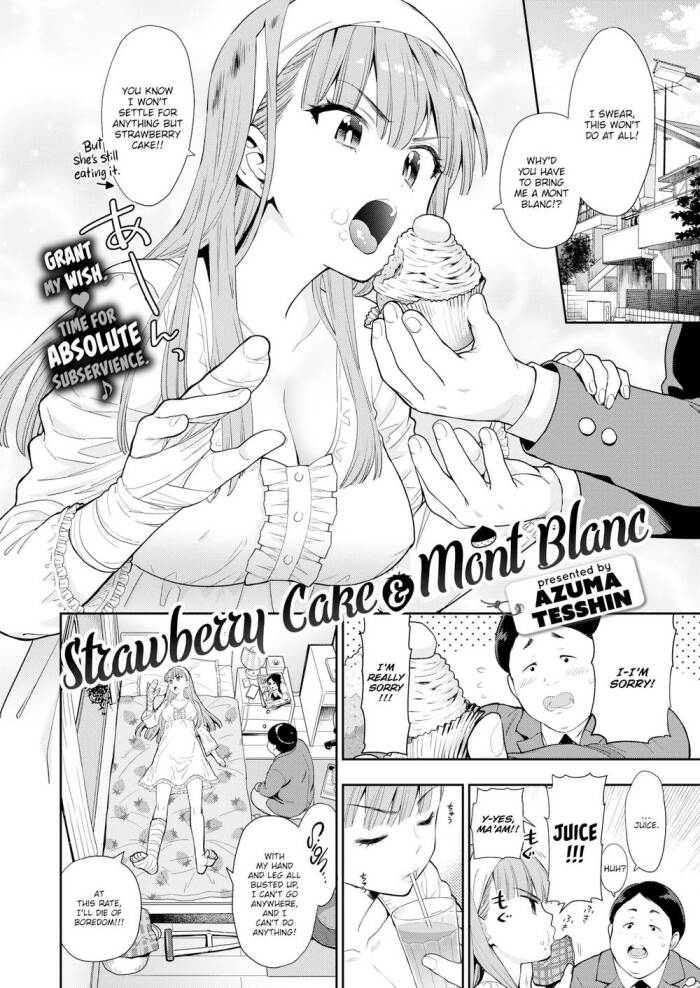 [Azuma Tesshin] Strawberry Cake & Mont Blanc