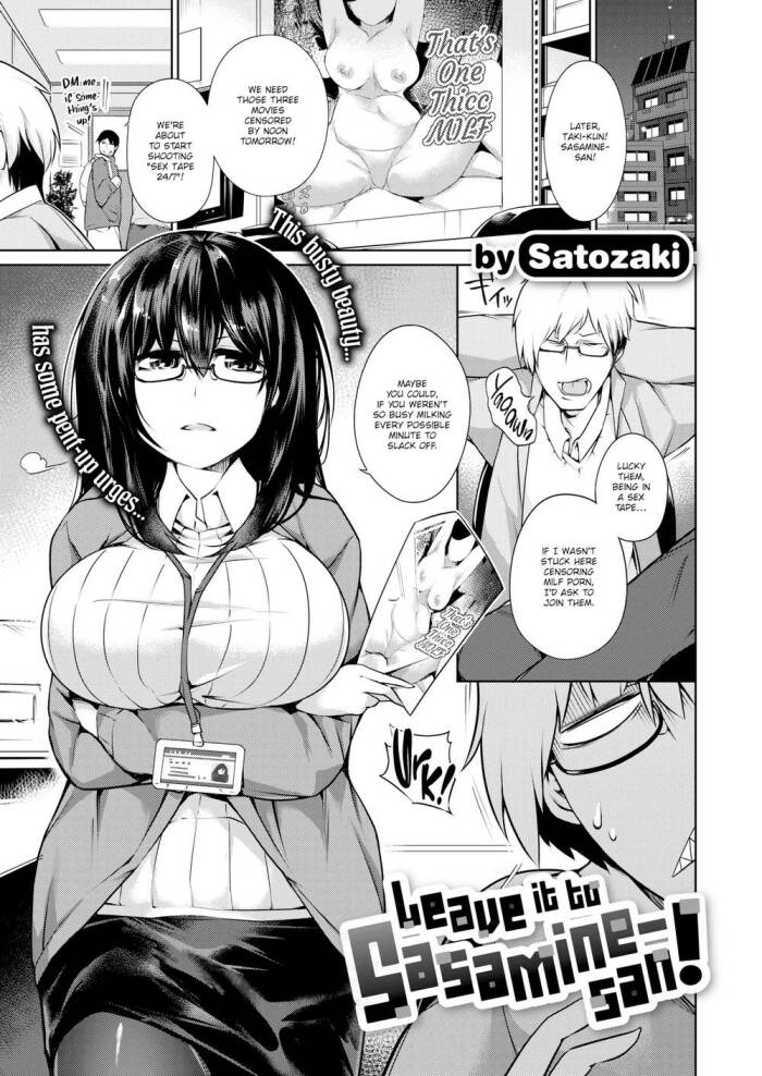 [Satozaki] Leave It to Sasamine-san!