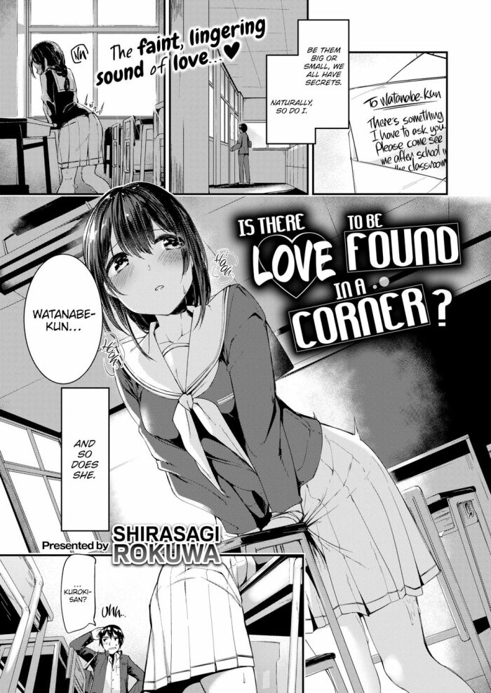 [Shirasagi Rokuwa] Is There Love to Be Found in a Corner_