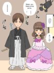 A delinquent boy falls for a female and becomes a cute bride-engagement edition-