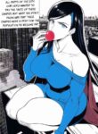 Expanding Heroine:Confronting the Virus Villain, Page 1 to 12, [FINISH] ,[Creator: HirumaDiabe, DeviantArt/Patreon], Weight gain anime girl, bbw, ssbbw, stuffing belly, SuperHero who gain a lot of weights because of a food addiction.