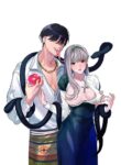 [Green Onion Bun (Jinmen Shijimi)] Tsumi o Okashita Shudo Onna wa Orochi no Mamono ni Zange Suru Negi Manju | Sinful Nun Pays Penitence To The Serpent [English] [Painful Nightz]