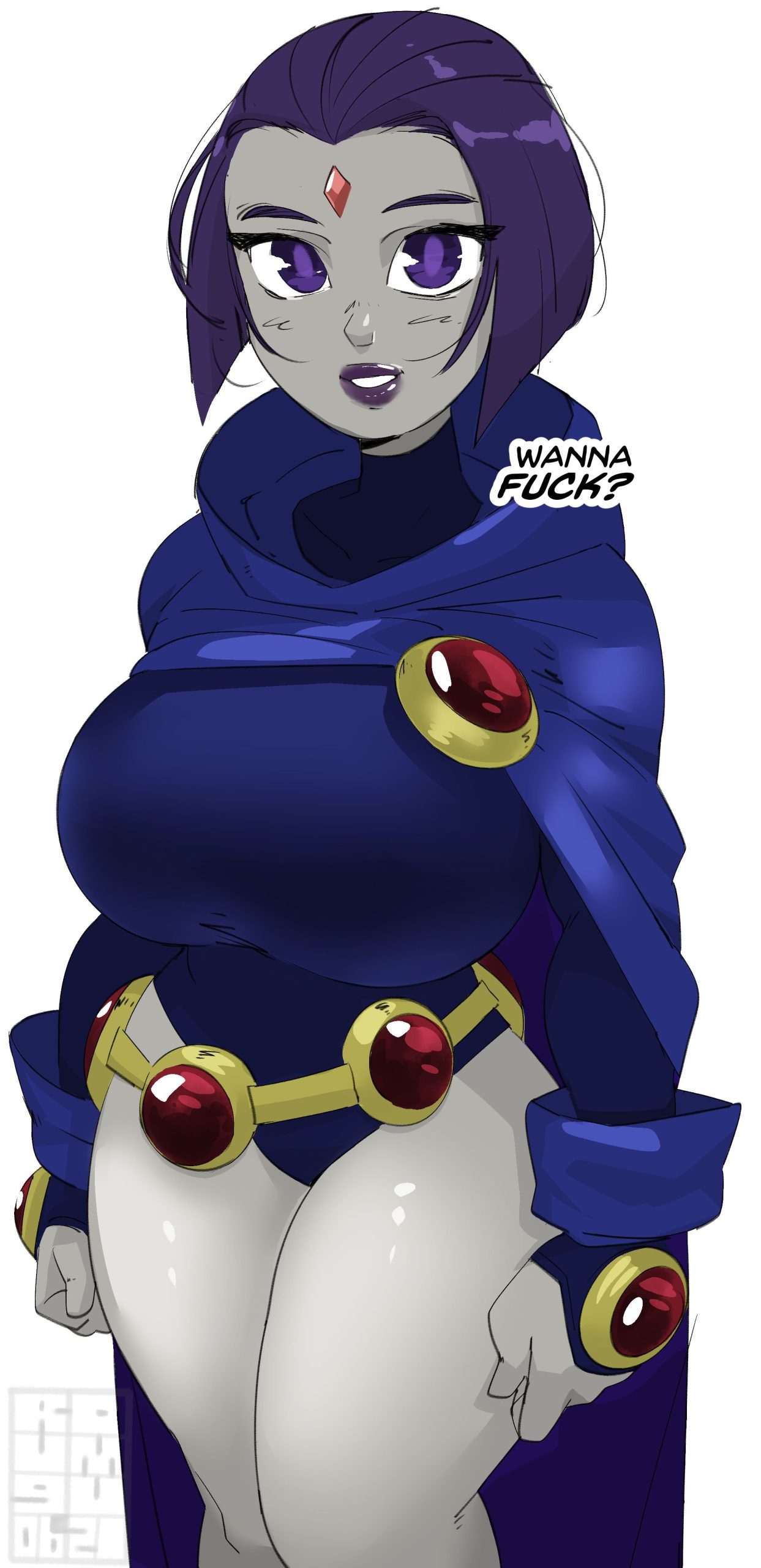 Raven’s thickness (Teen Titans) [Roumgu]