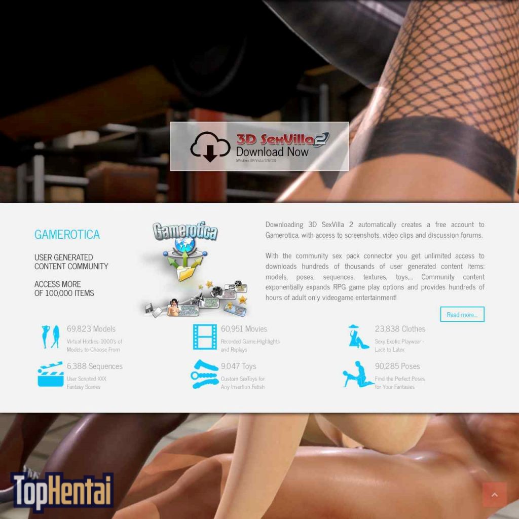 3D Sex Villa 2 homepage screenshot