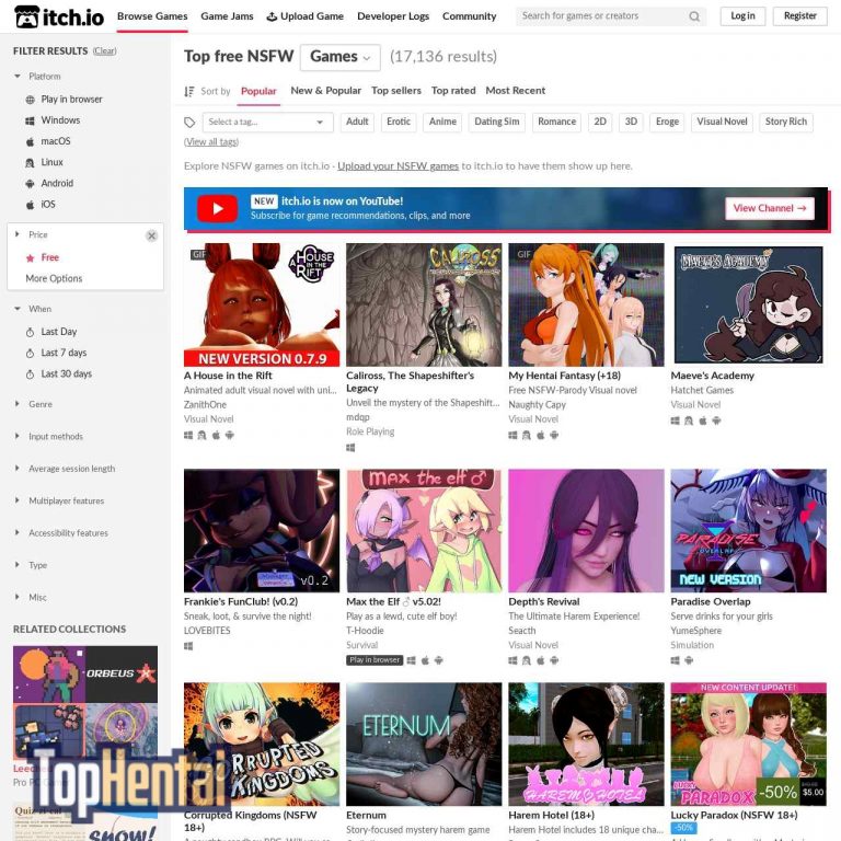 Itch.io NSFW