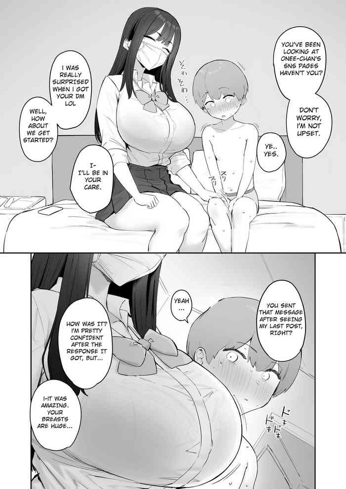 [Hotate-chan] SNS de Shiriatta Onee-san ni Kuwareru Shota [English]