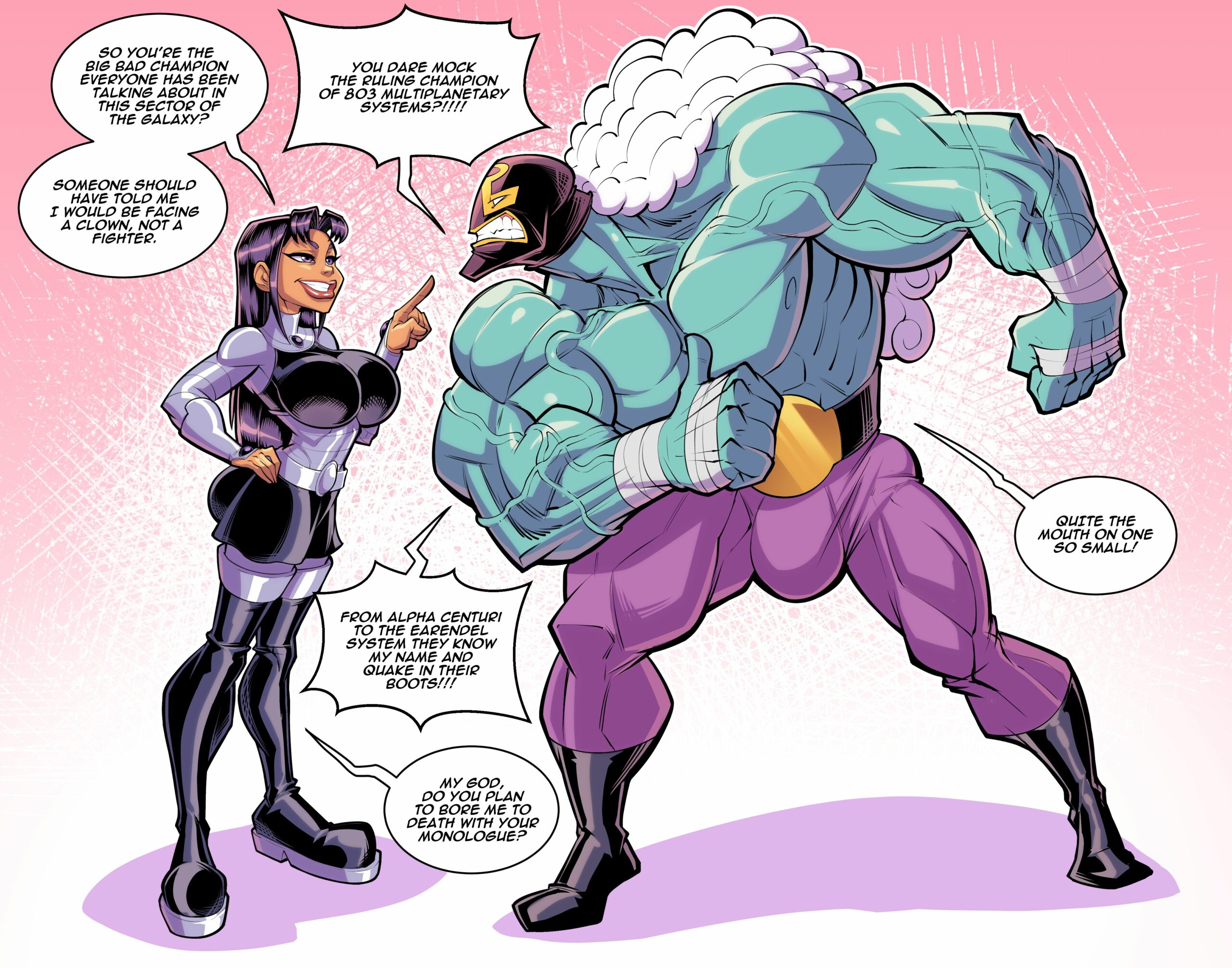 Blackfire Versus Rasslor (Teen Titans) [Fontez]