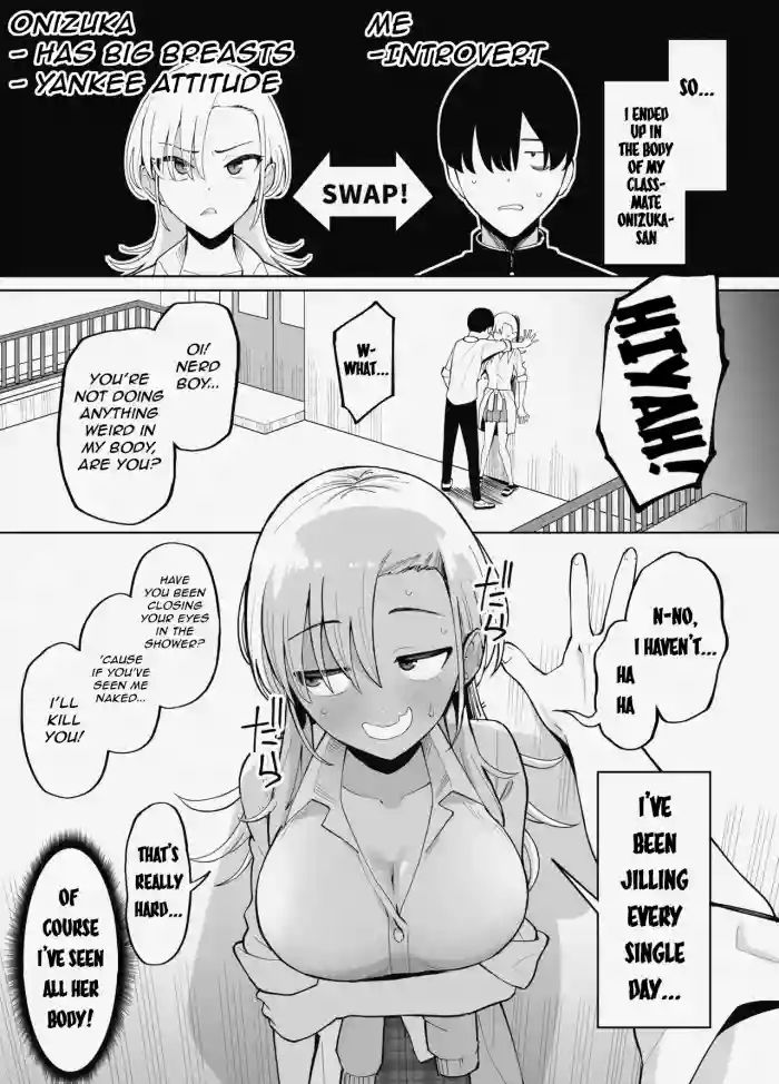 A Story About a Man who Swaps Bodies with a Yankee girl and ends up Having to Satisfy his Old Penis