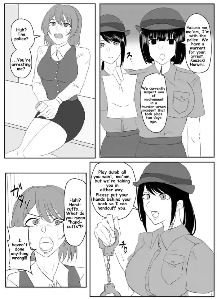 A young lady being arrested. Chapter 1-8 [English]