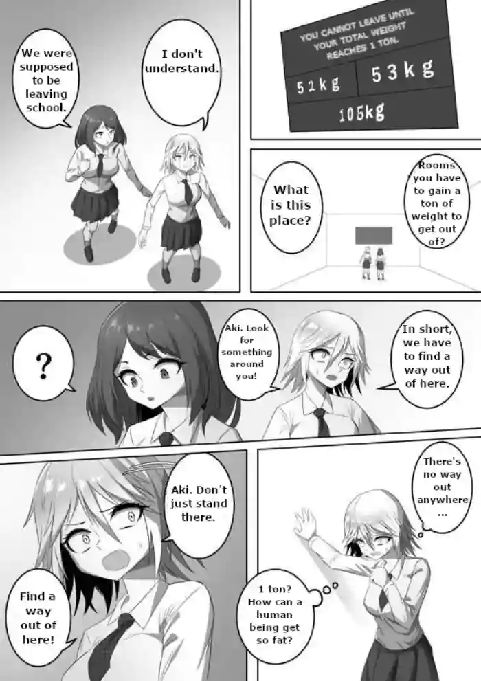 Rooms you have to fatten up to 1 ton to get out [English]