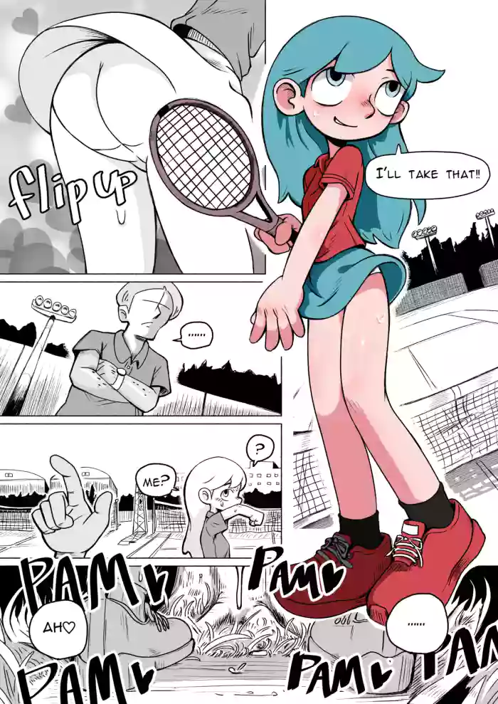 [Sumirechan] Hilda after tennis play (Hilda) [Japanese, English]