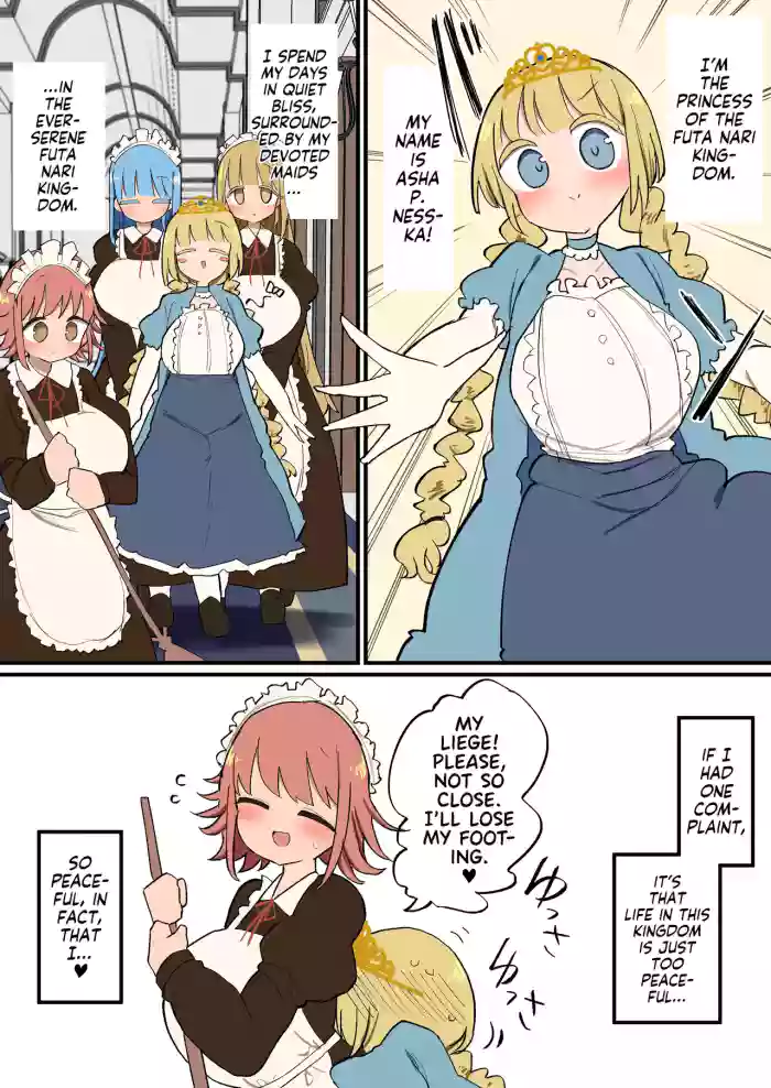 [Momomo] Futanari Oujo-sama no Seiyoku Hassan Maid Harem Sex [English] [Team Rabu2]