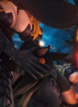 Dullahan Falls to Halloween Trick by Pawerful Knot Witch