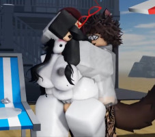 Emptying balls on the beach (Roblox)