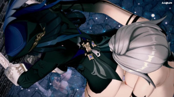 Clorinde x Futa Arlecchino sex video (Genshin impact)