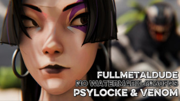 Psylocke & Venom [NO WM[FullmetalDude][4K60FPS]