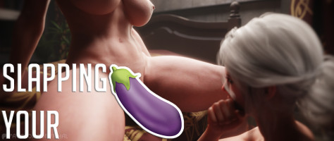 Witcher - Slapping your cock