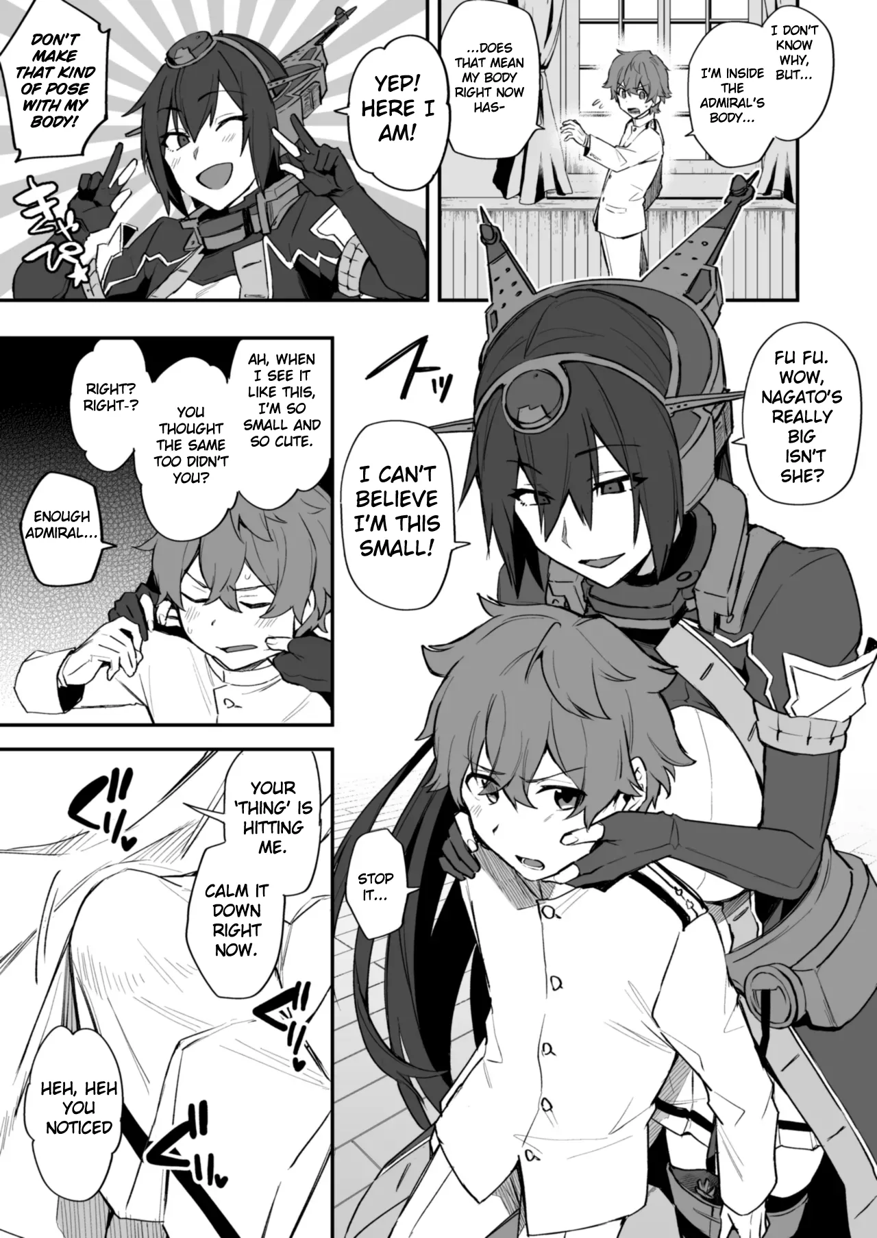 [Ikeshita Maue] Shota Admiral x Nagato Body Swap Manga (Kantai Collection )[English][MTL]