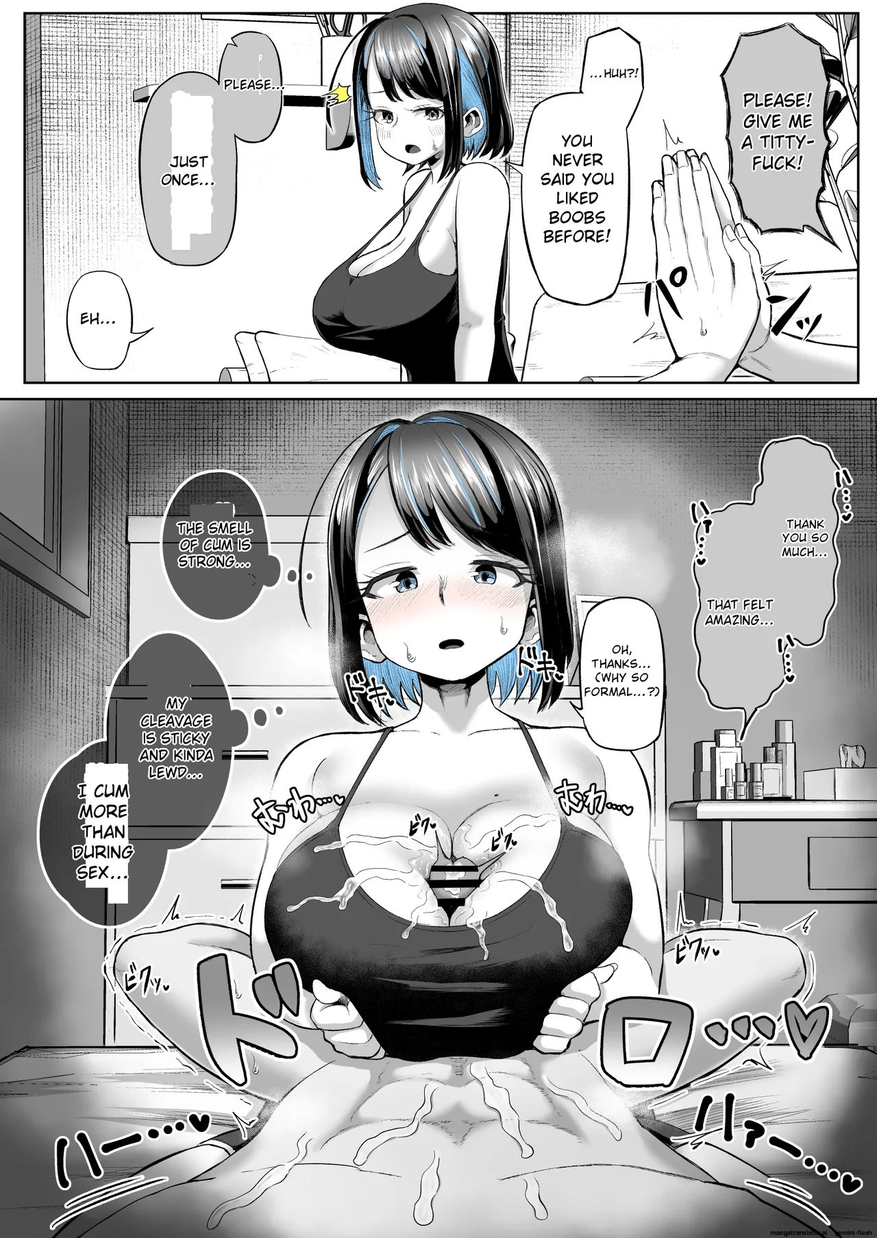 [Moriya (Tenkomori)] This is the story of how she came to love titjobs!