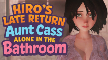 Bathroom Rendezvous: Hiro Finds Aunt Cass Alone and Needy