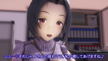 Late-night demonstration of new lip products [Taka84]