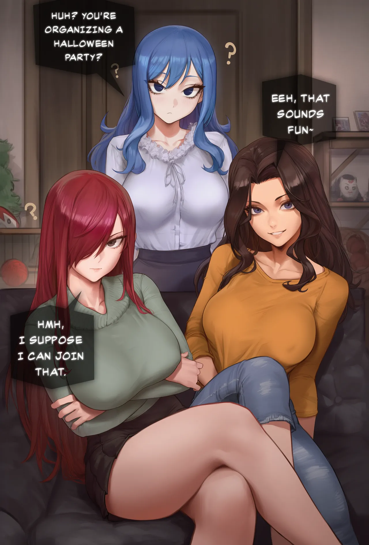 [Potions] Halloween Party With Fairy Tail Girls [AI Generated]