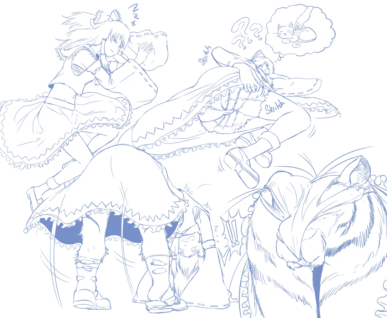 [TheBigBrap] Anime Girl Transformations (weird/animal TFs)