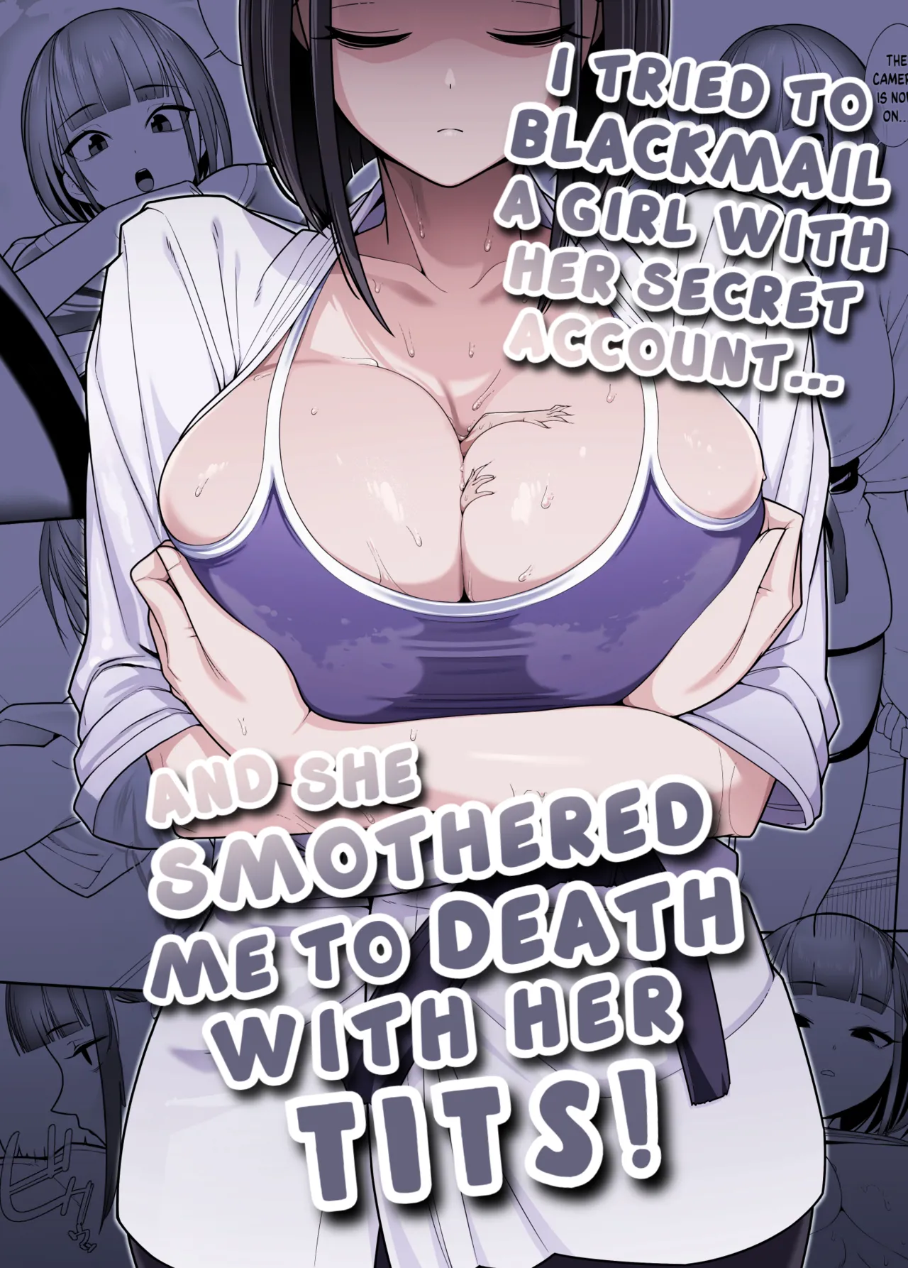 [Dorono Mizuki] I tried to blackmail a girl with her secret account, and she smothered me to death with her tits! [English]
