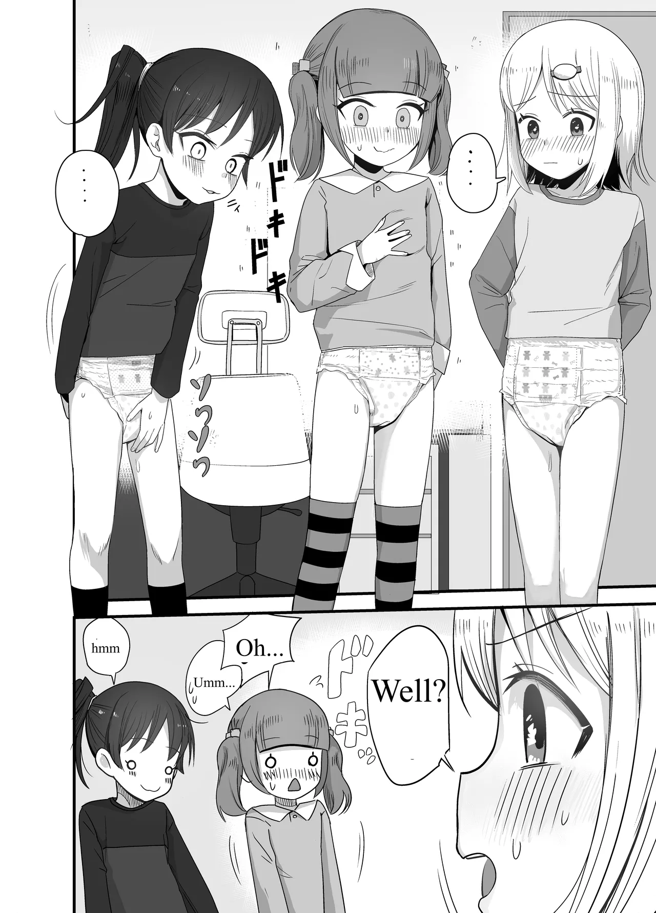[Gogo] [Ckaoto] We All Tried Wearing The Diapers of Our Bed-Wetting Friend [English]