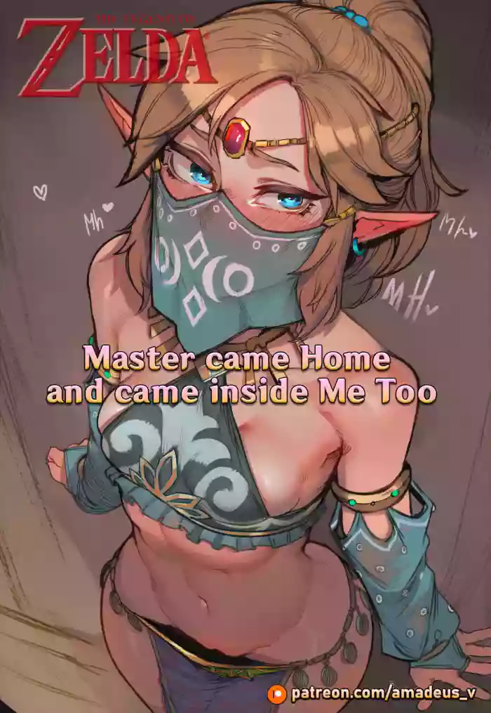 [Amadeus V] Master Came Home and Came Inside Me Too! (Urbosa x Link) [The Legend Of Zelda] [English] [Full Comic] [AI Generated]