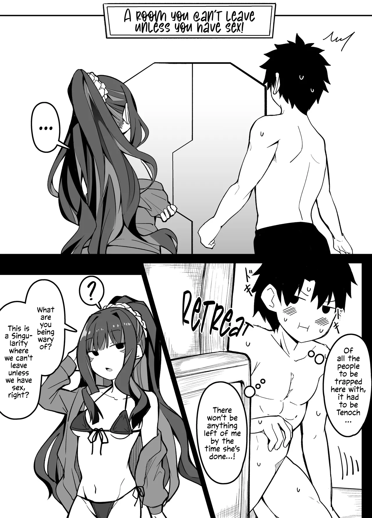 [Corundum] FGO Sex Shinai to Derarenai Heya Aru Aru (Fate/Grand Order) [English]