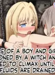 [Ecchi Ecchi Daifuku (Neko Daifuku)] Majo ni Torawareta Shounen Shoujo ga Hitasura Zecchou Saserarete Taieki o Shiboritorareru Ohanashi [English]