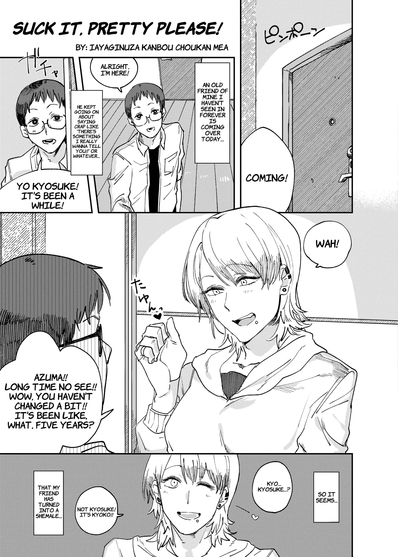 [Hakai Daiteikoku (Iayaginuza Kanbou Choukan Mea)] Suck It, Pretty Please! (Shemale & Mesu Danshi Goudoushi C's HAVEN 3 Ball) [English] [wdir] [Digital]