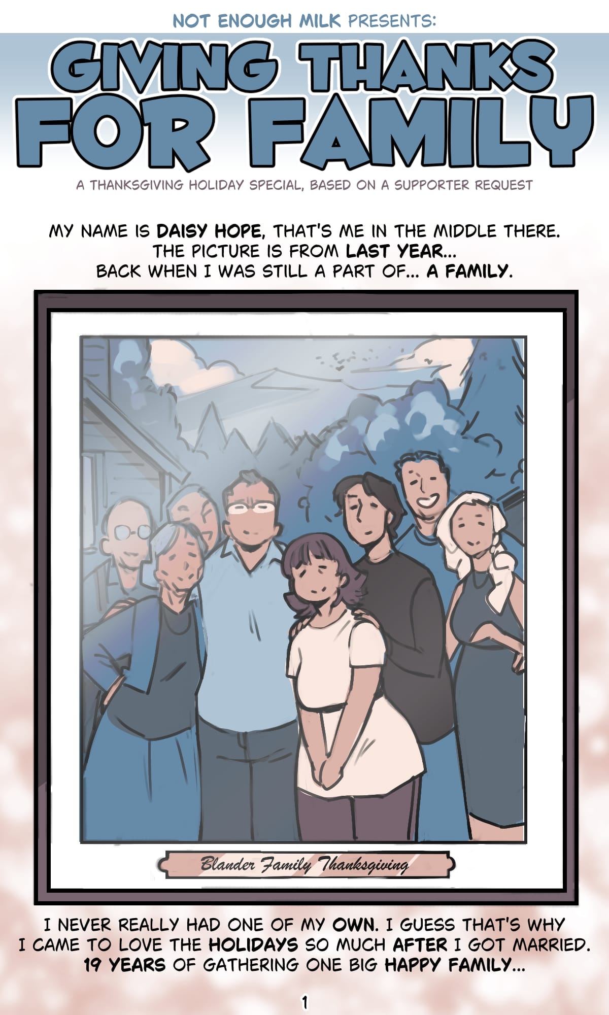 Giving Thanks for Family Audio Porn Comic [NotEnoughMilk]