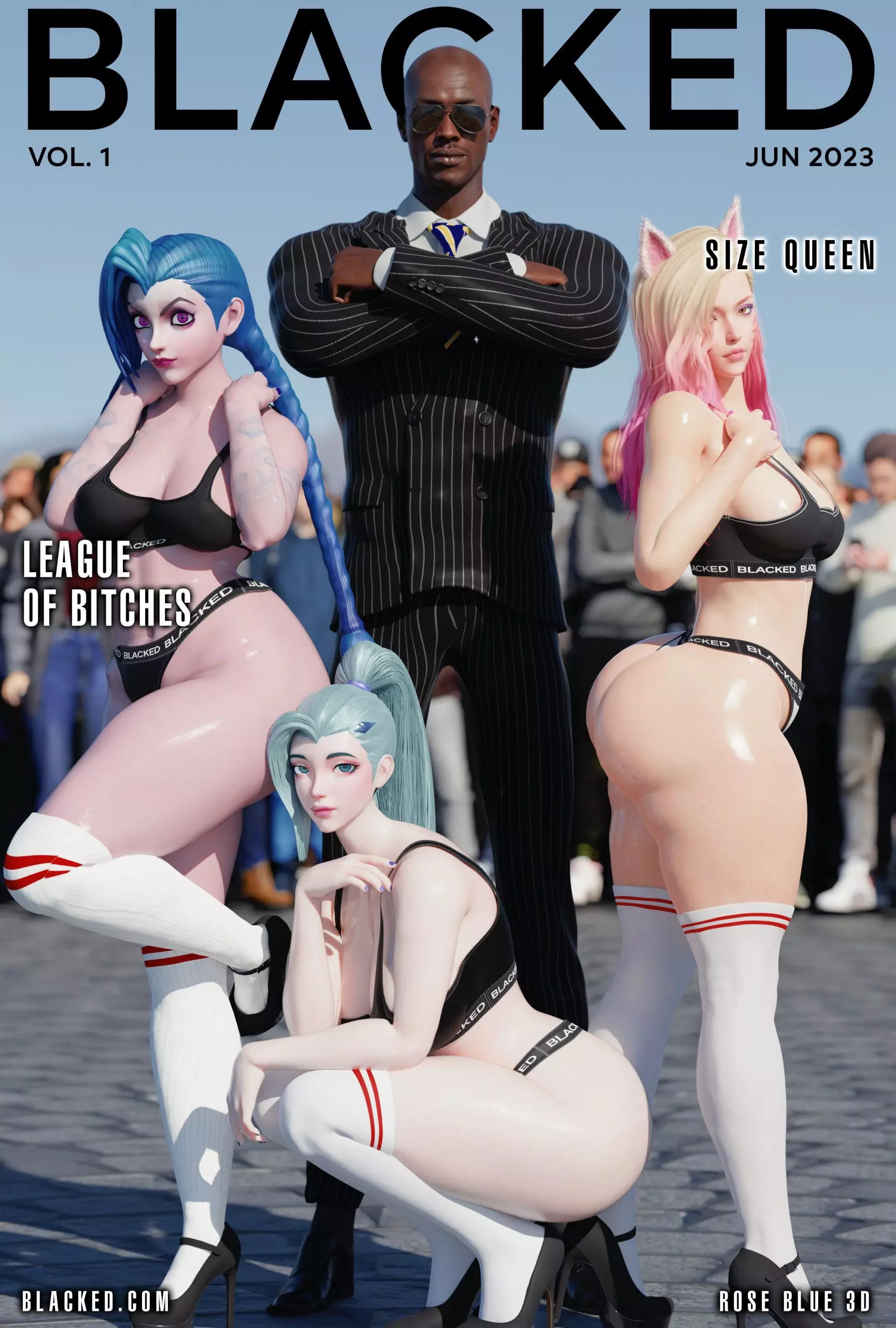 Blacked (League of Legends) [Rose Blue 3D]