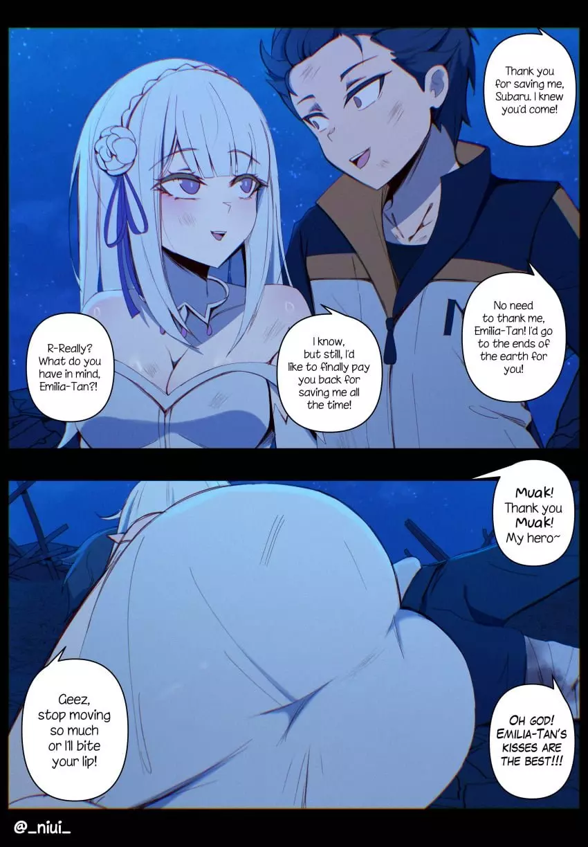 Emilia X Subaru comic porn