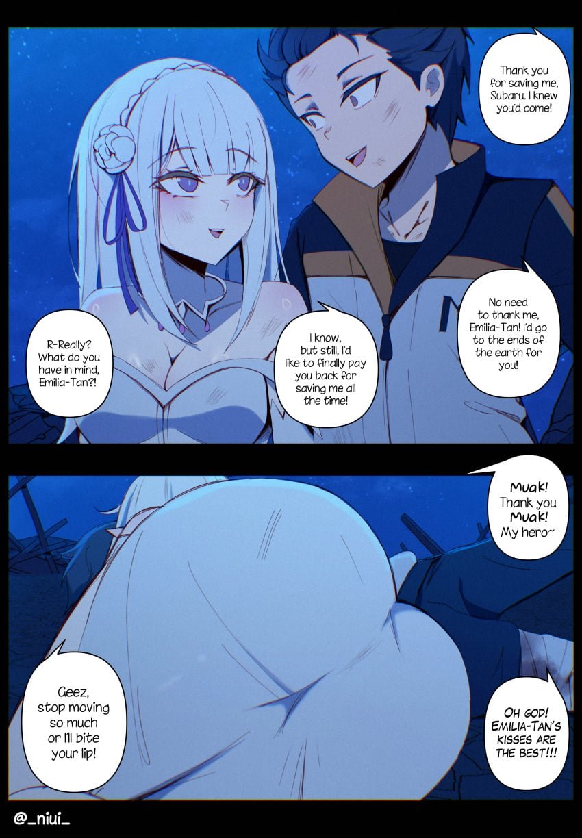 Emilia X Subaru comic porn