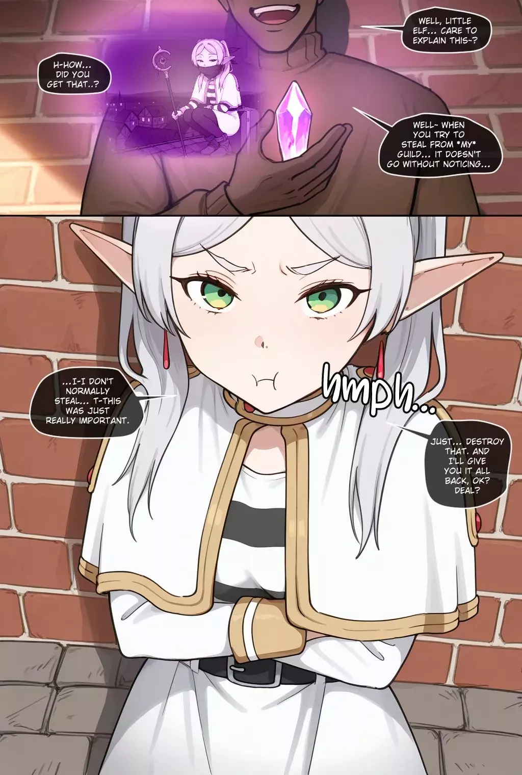 Frieren Girls Go Black comic porn