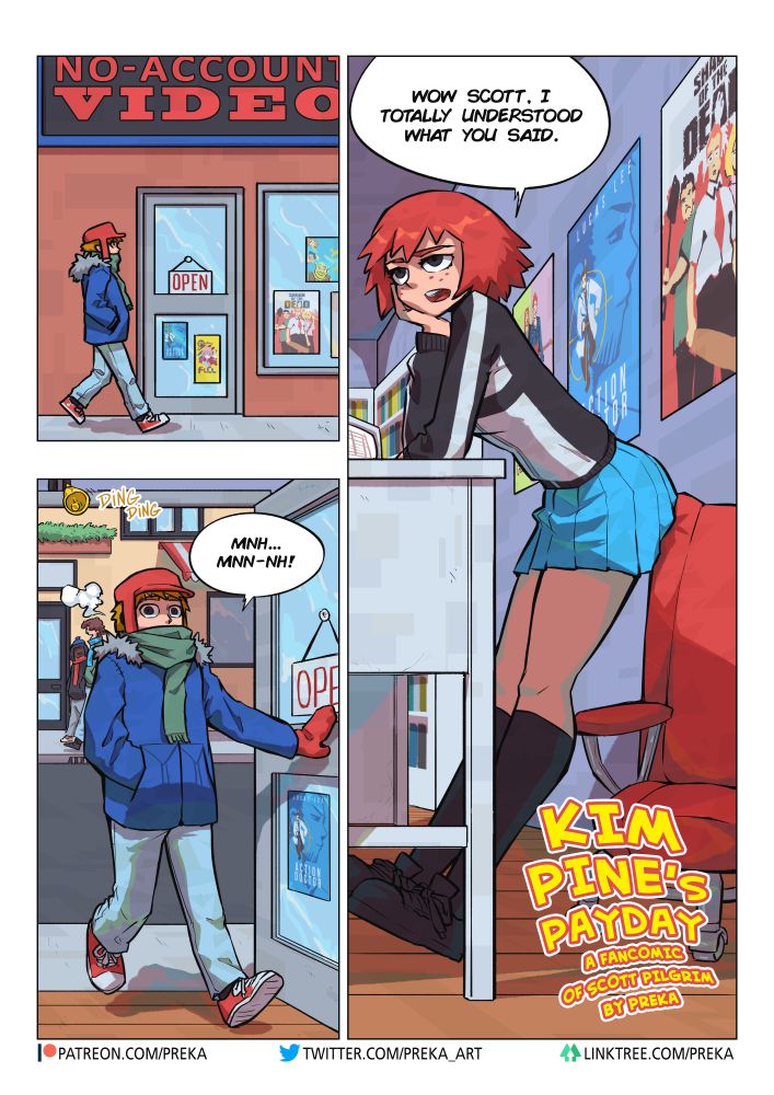 Kim Pine's Payday comic porn
