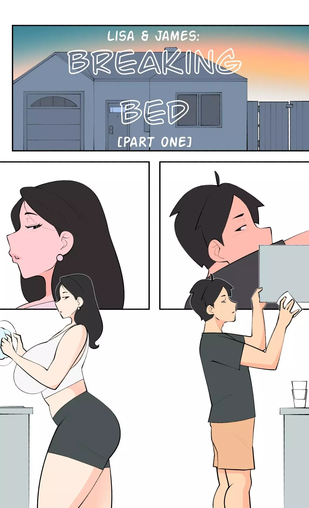 Lisa & James: Breaking Bed comic porn