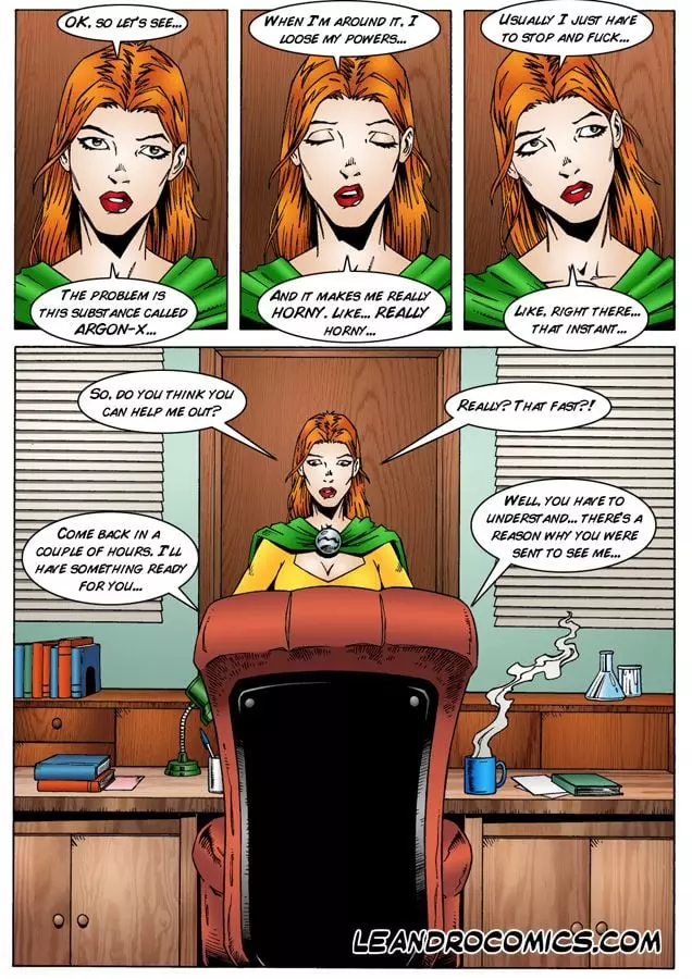 Megachick Meets Eugene [Leandro Comics]