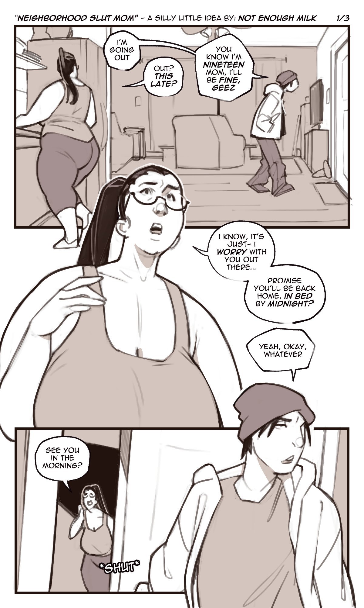 Neighborhood Slut Mom comic porn