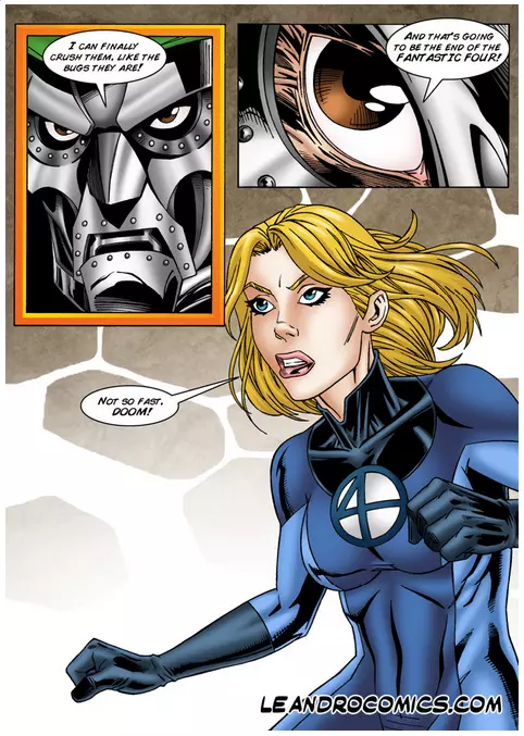 Only Invisible Woman can save the Fantastic Foursome from Dr. Doom! (Fantastic Four) [Leandro Comics]
