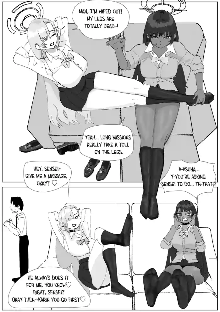 [Sockshop / ヤバい靴下屋さん] Karin & Asuna Masochist’s Cum Squeezed by Stinky Feet