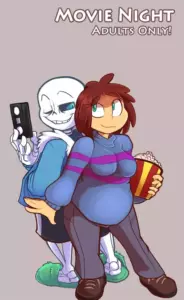 Movie Night - Undertale porn comic