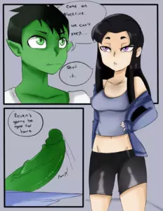 Alone with Blackfire Teen Titans porn comic