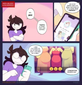 Safe-ish Sex YouTube porn comic