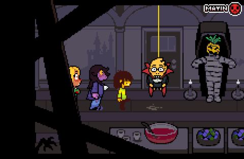 Kris & Susie Deltarune Rule 34 GIF – Furry by Mayin