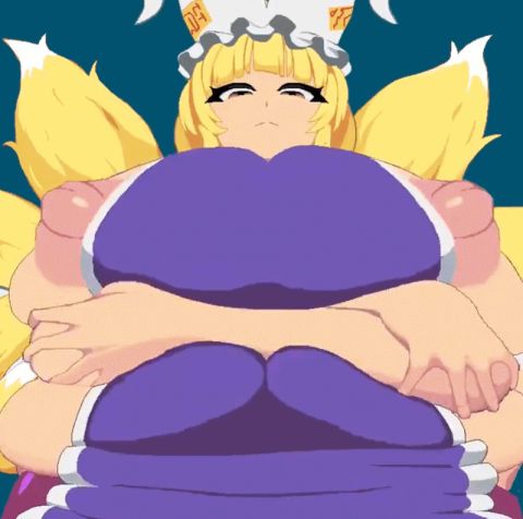 Yukari & Ran Yakumo Touhou Rule 34 GIF – Big Tits