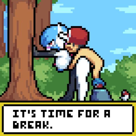 Pokemon & Gardevoir Rule 34 GIF – Against the Wall